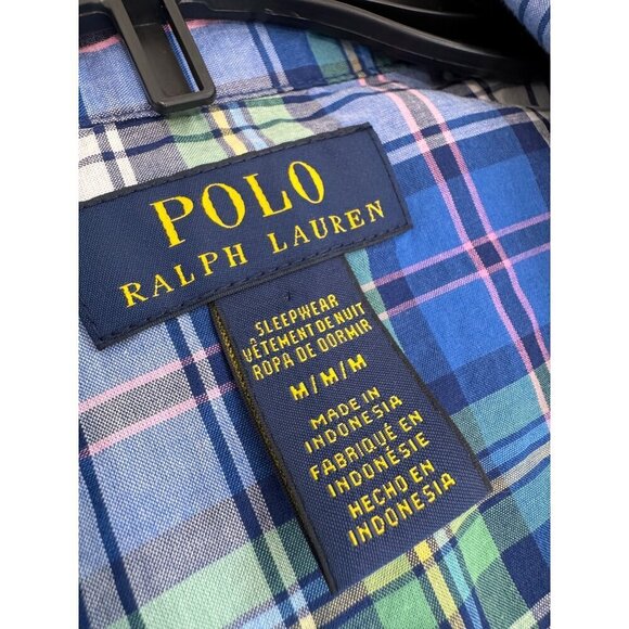 Polo Ralph Lauren Men's Size M Multicolor Plaid Short Sleeve Button-Up Shirt - Picture 2 of 11